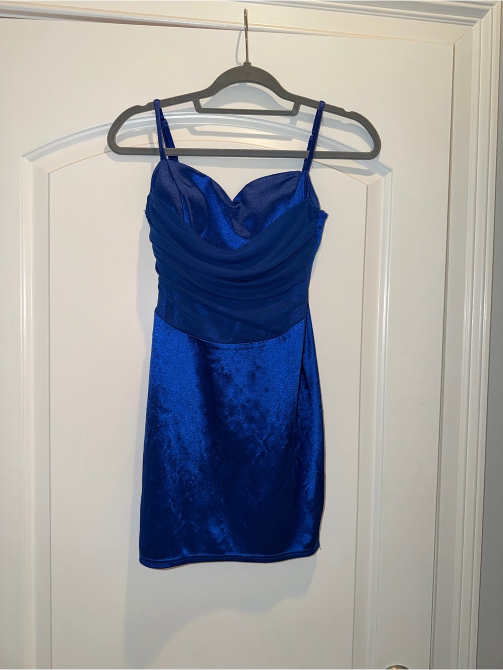 Windsor Royal Blue Spaghetti Strap Bodycon Dress